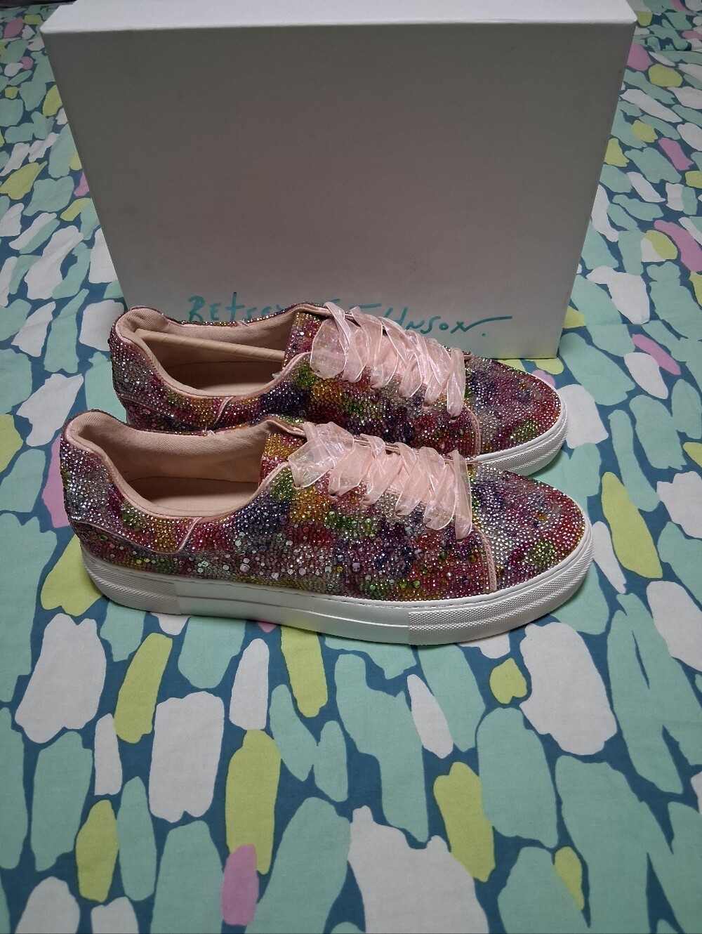 Betsey Johnson Sidney Rhinestone Sneakers
